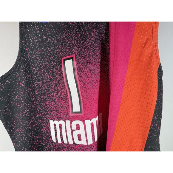 Mitchell & Ness Miami Heat No.1 Chris Bosh 2011-2012 Gradient HWC Jersey Size XL - Picture 3 of 12